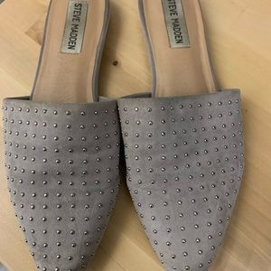 Steve Madden Shoes - Steve Madden Grey Studded Mule Steve Madden Shoes - Steve Madden Grey Studded Mule